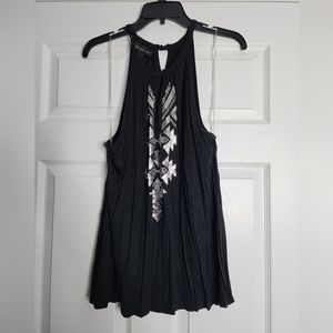 INC Sparkly Black Top Size Large